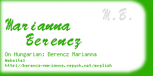 marianna berencz business card